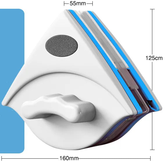 Doublefaced Glass Cleaner Magnetic - Wipe Glass Artifact Double-layer Strong Magnetic Glass Wiper Cleaning Tool