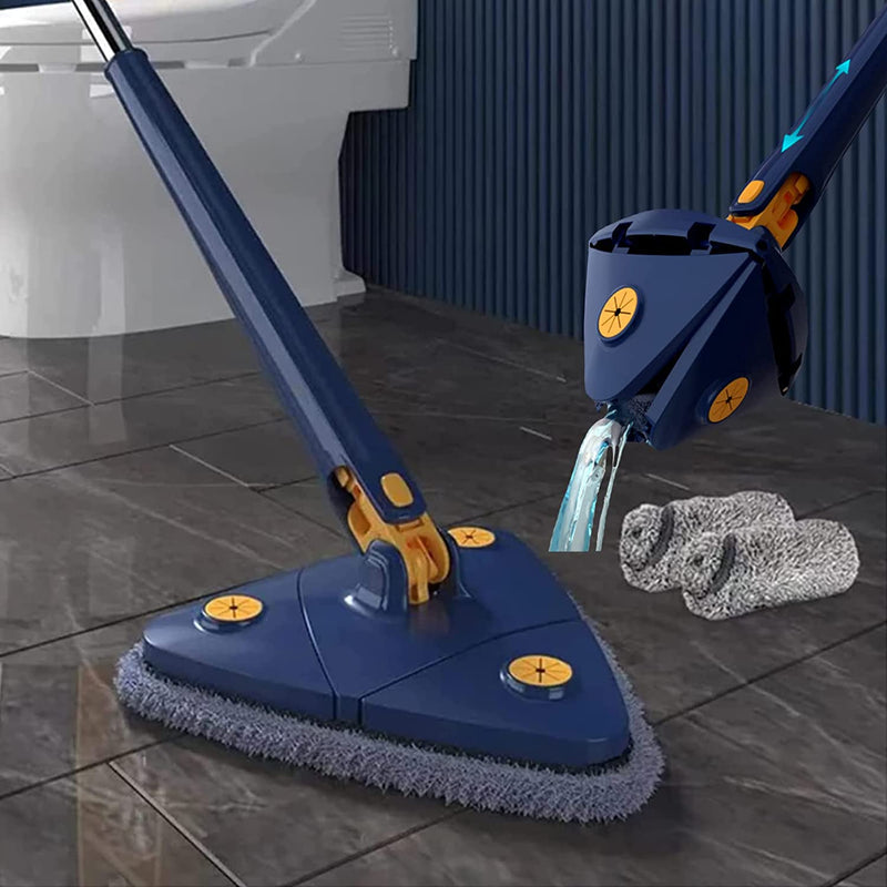 360 Rotating Adjustable Mop - Multipurpose Cleaning Rotatable Adjustable Cleaning Mop -Hands Free Water Washing Mop