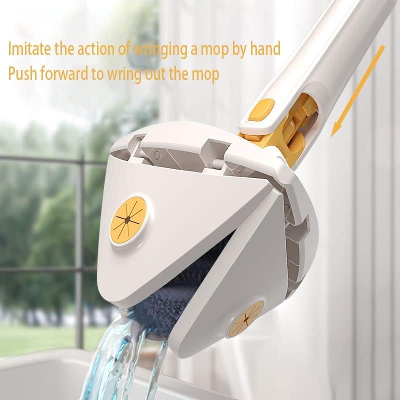 360 Rotating Adjustable Mop - Multipurpose Cleaning Rotatable Adjustable Cleaning Mop -Hands Free Water Washing Mop