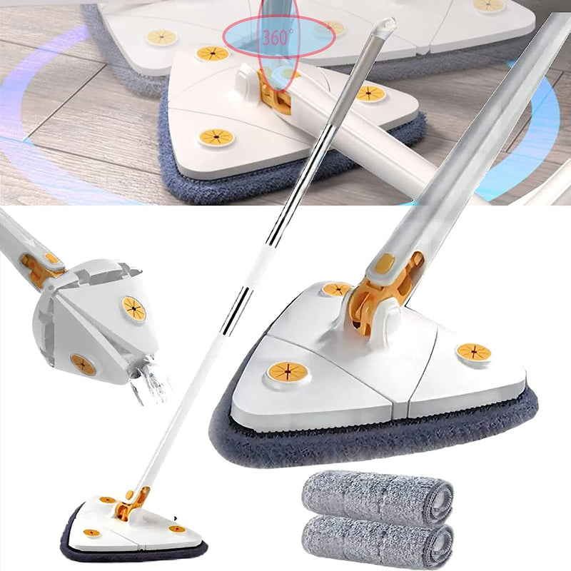 360 Rotating Adjustable Mop - Multipurpose Cleaning Rotatable Adjustable Cleaning Mop -Hands Free Water Washing Mop