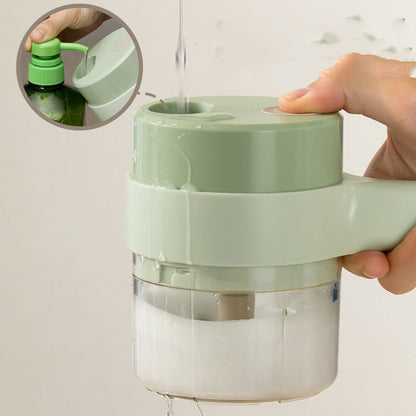 Household Multifunctional Wireless Electric Vegetable Cutter - Garlic Masher