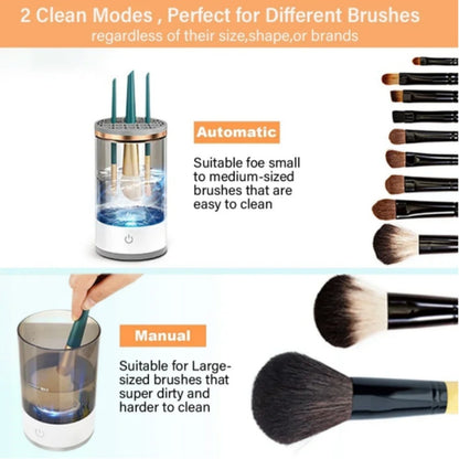 Automatic Multi Brush Cleaner - Portable Electric Cosmetic Makeup Brush