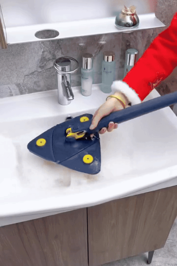 360 Rotating Adjustable Mop - Multipurpose Cleaning Rotatable Adjustable Cleaning Mop -Hands Free Water Washing Mop