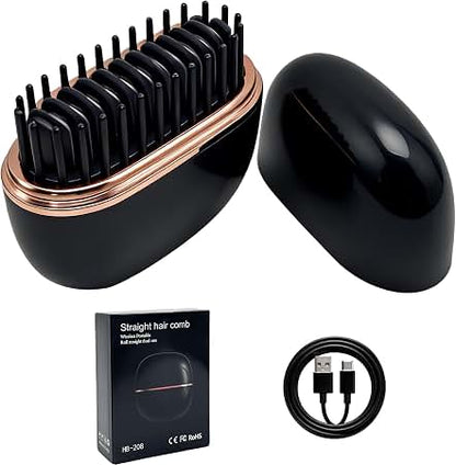 Mini Hair Straightening Comb Wireless Charging Portable Multifunctional Hair Care Not Hurt Hair Styling Comb Hair Straightener