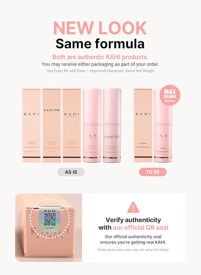 KAHI Wrinkle Bounce Multi Balm - DUO EDITION | All-in-One Hydrating Balm Eye Cream Make Up Base & Moisture Stick | Daily Moisturizer Stick with Salmon-derived sodium DNA 