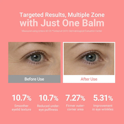 KAHI Wrinkle Bounce Multi Balm - DUO EDITION | All-in-One Hydrating Balm Eye Cream Make Up Base & Moisture Stick | Daily Moisturizer Stick with Salmon-derived sodium DNA 