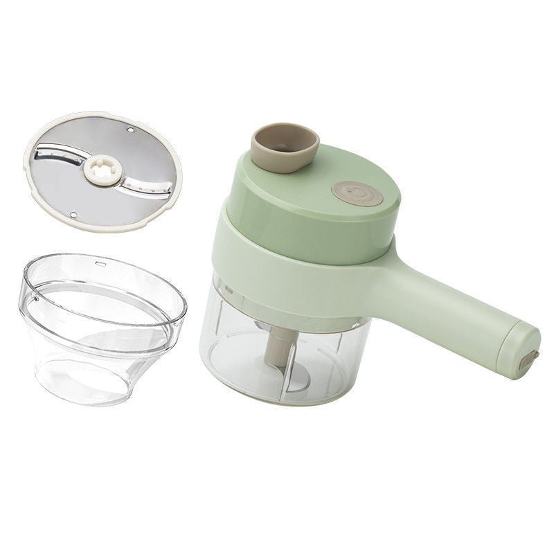 Household Multifunctional Wireless Electric Vegetable Cutter - Garlic Masher